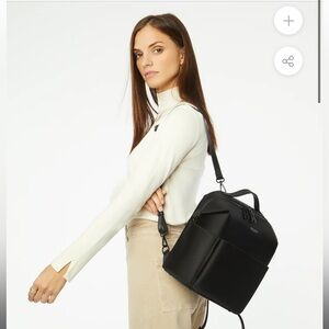 Mina Baie Stevie Mini Backpack Black Nylon